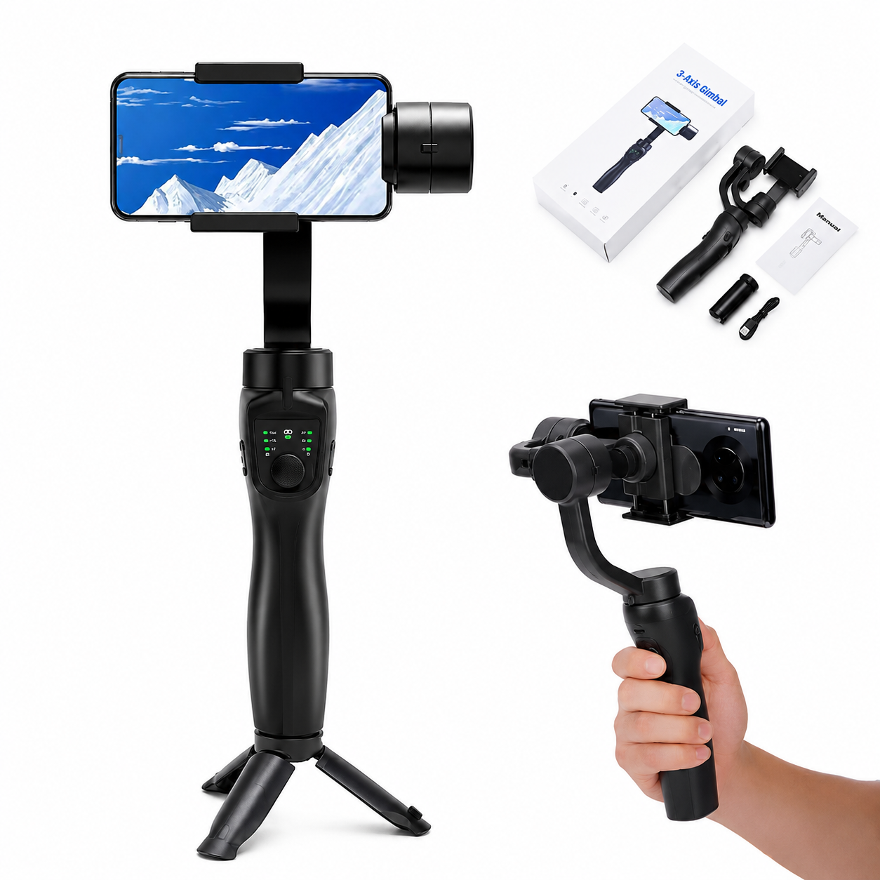 3-Axis Smart Gimbal Stabilizer